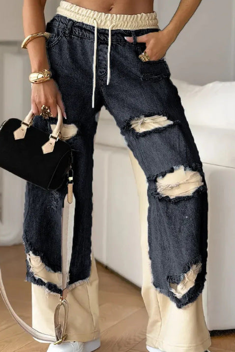 Ripped Denim Pants