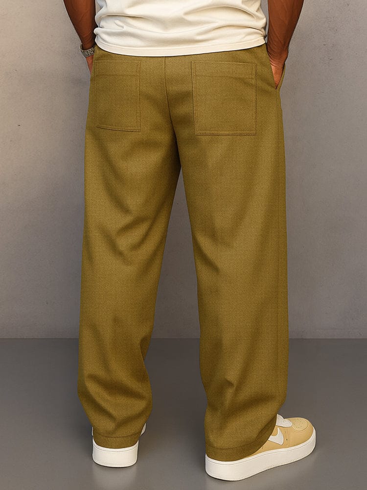 🔥Men's Modern Ease Wide-Leg Drawstring Trousers