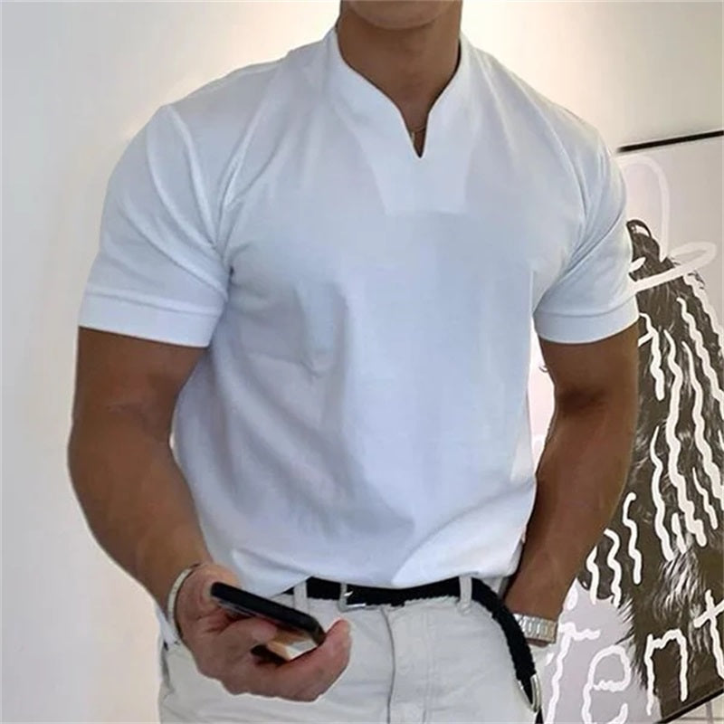 ✨Men Gentlemans Business Short Sleeve Fitness T-shirt