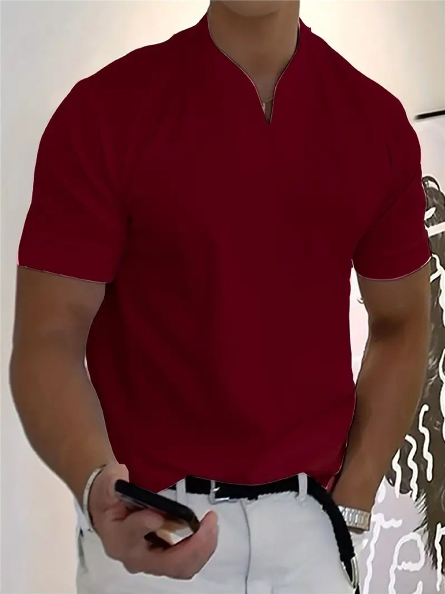 ✨Men Gentlemans Business Short Sleeve Fitness T-shirt