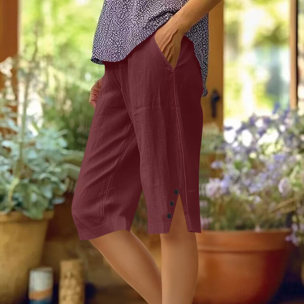 🔥Women's  the Perfect-Fit Comfort Capri Pants