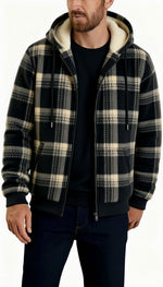 Mens Winter Fleece Lined Hoodie Jacket