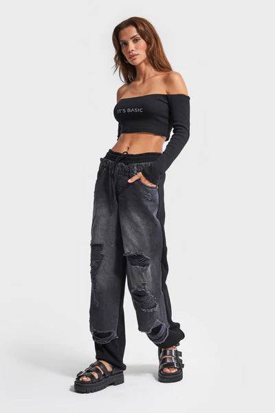 Ripped Denim Pants
