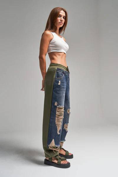 Ripped Denim Pants