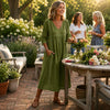 Lightweight Midi Dress with Pockets