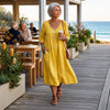 Lightweight Midi Dress with Pockets