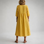Lightweight Midi Dress with Pockets