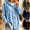 Loose Velvet Hooded Cardigan