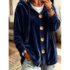 Loose Velvet Hooded Cardigan