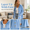 Loose Velvet Hooded Cardigan
