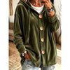 Loose Velvet Hooded Cardigan