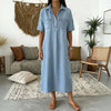 Denim Midi Shirt Dress