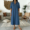 Denim Midi Shirt Dress