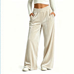 Elegant Velvet Wide-Leg Pants