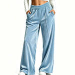 Elegant Velvet Wide-Leg Pants