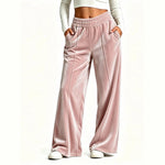 Elegant Velvet Wide-Leg Pants