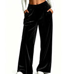 Elegant Velvet Wide-Leg Pants
