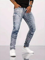 🔥 Urban Rider Jeans™ – Men's Distressed Slim Fit Denim