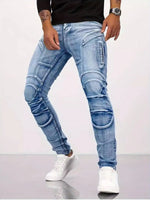 🔥 Urban Rider Jeans™ – Men's Distressed Slim Fit Denim