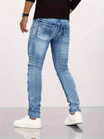 🔥 Urban Rider Jeans™ – Men's Distressed Slim Fit Denim