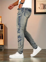 🔥 Urban Rider Jeans™ – Men's Distressed Slim Fit Denim