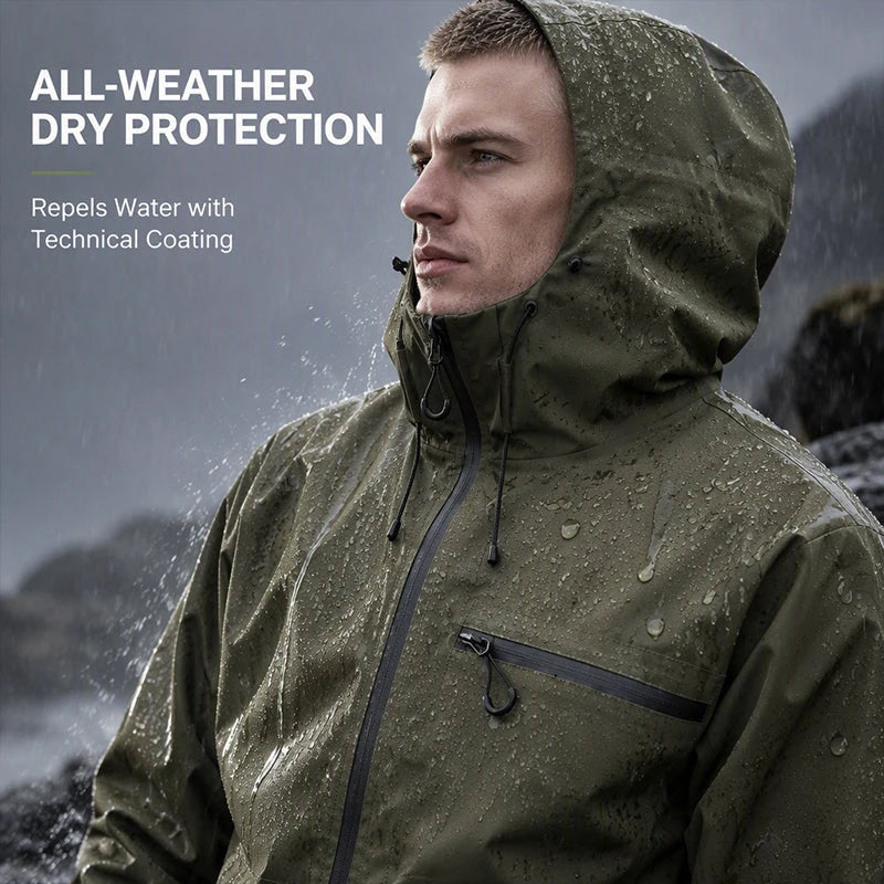 Waterproof Hooded Techwear Jacket
