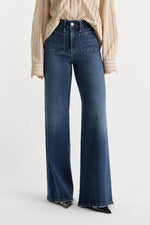 Soft Tech Wide Leg Jeans