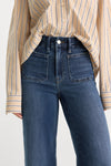 Soft Tech Wide Leg Jeans