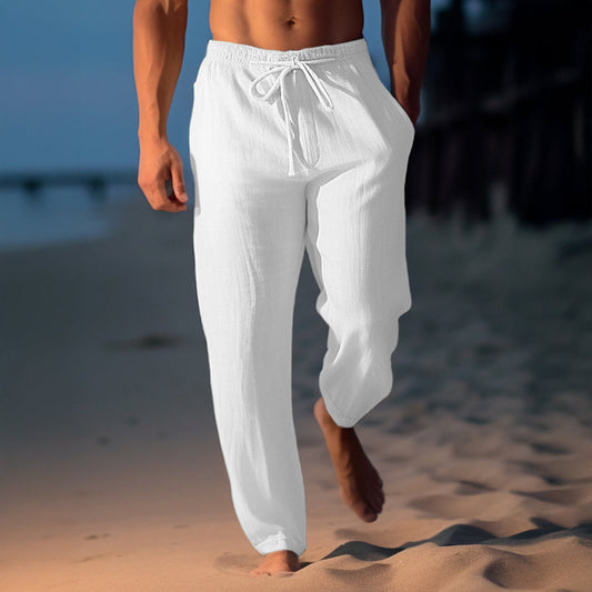 🌞 Breathable Linen Beach Pants For Men