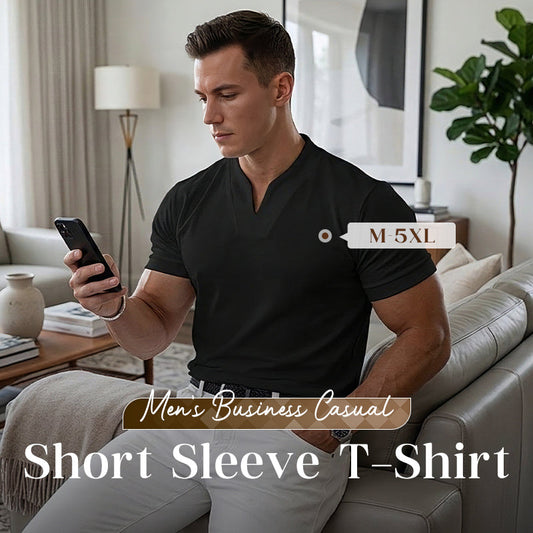 ✨Men Gentlemans Business Short Sleeve Fitness T-shirt