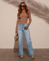 Soft Tech Wide Leg Jeans