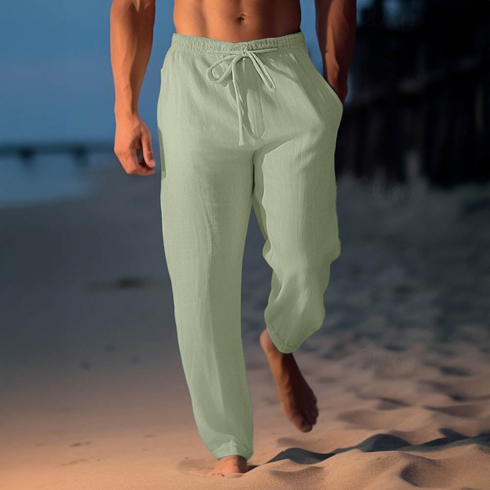 🌞 Breathable Linen Beach Pants For Men