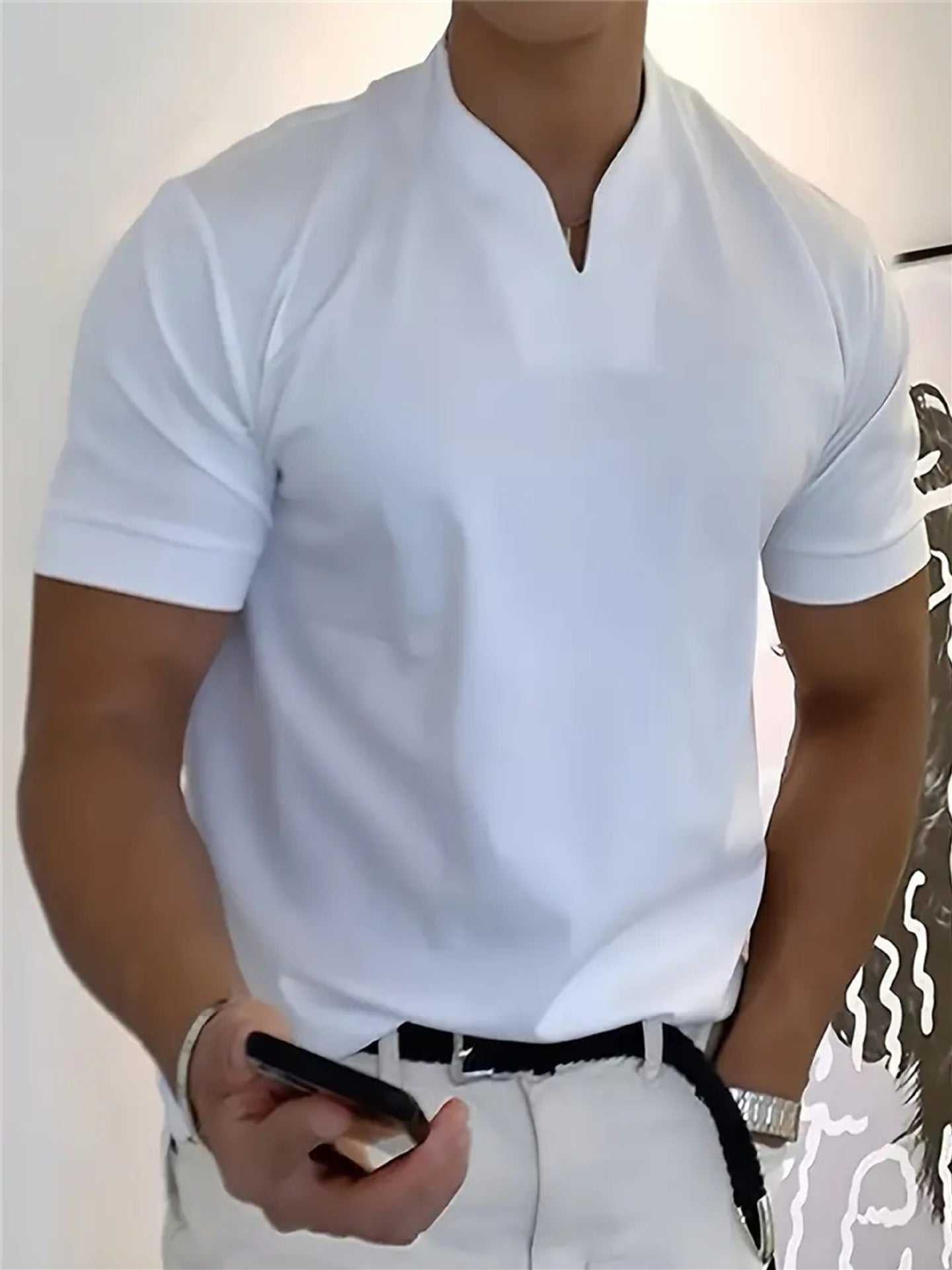 ✨Men Gentlemans Business Short Sleeve Fitness T-shirt