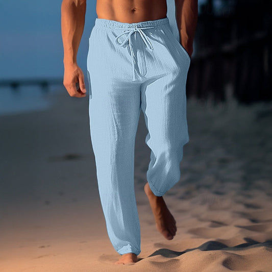 🌞 Breathable Linen Beach Pants For Men