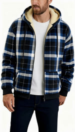Mens Winter Fleece Lined Hoodie Jacket