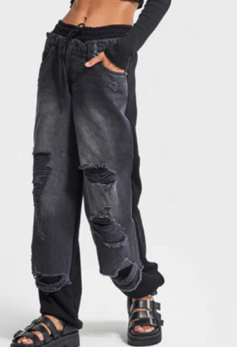 Ripped Denim Pants