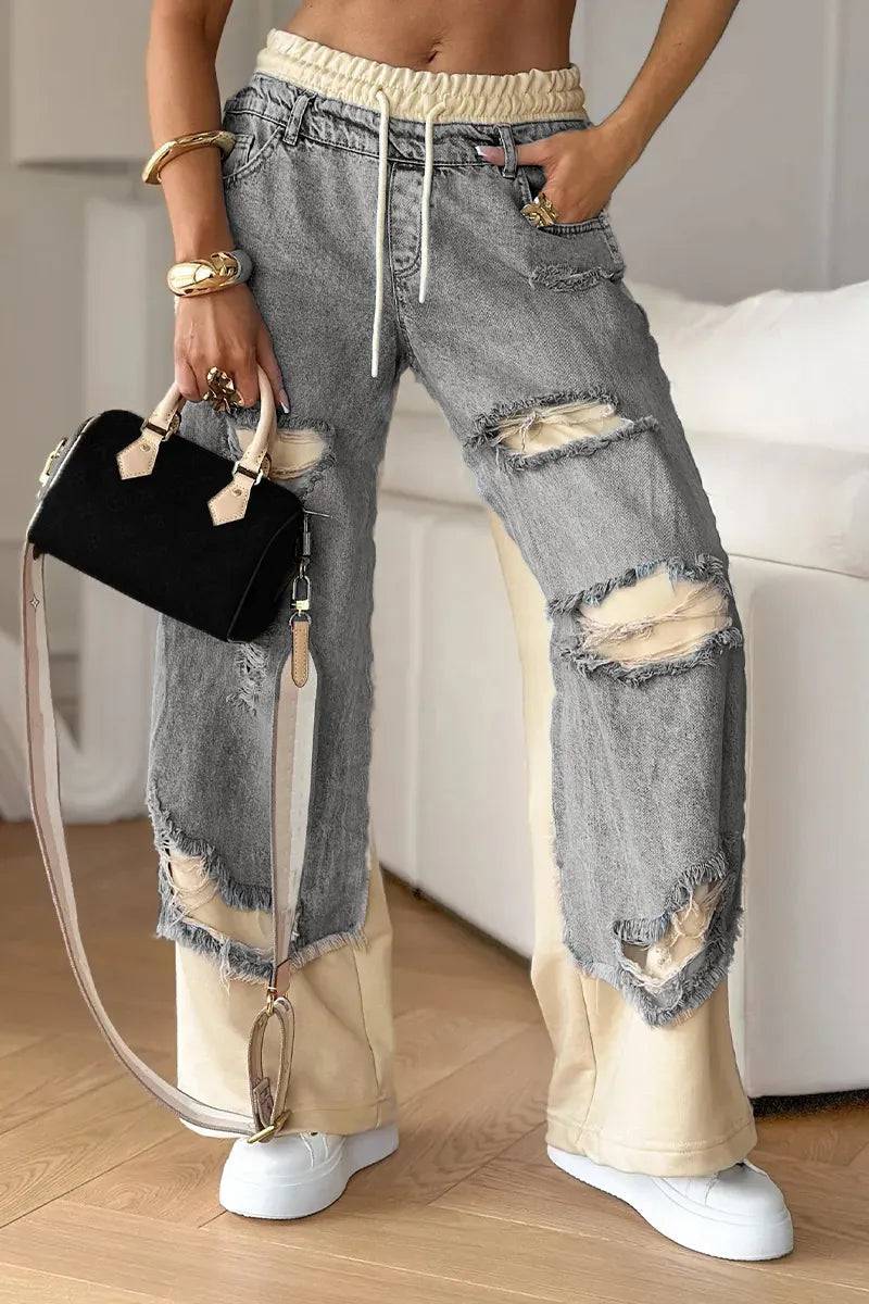Ripped Denim Pants