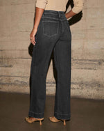 Soft Tech Wide Leg Jeans