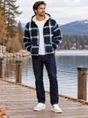 Mens Winter Fleece Lined Hoodie Jacket