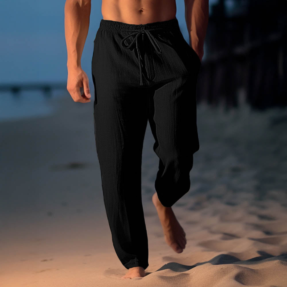 🌞 Breathable Linen Beach Pants For Men