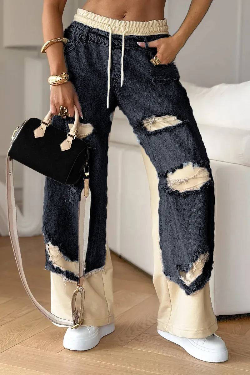 Ripped Denim Pants