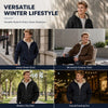 Mens Winter Fleece Lined Hoodie Jacket