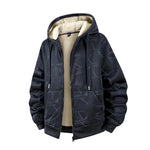 Mens Winter Fleece Lined Hoodie Jacket
