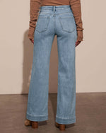 Soft Tech Wide Leg Jeans