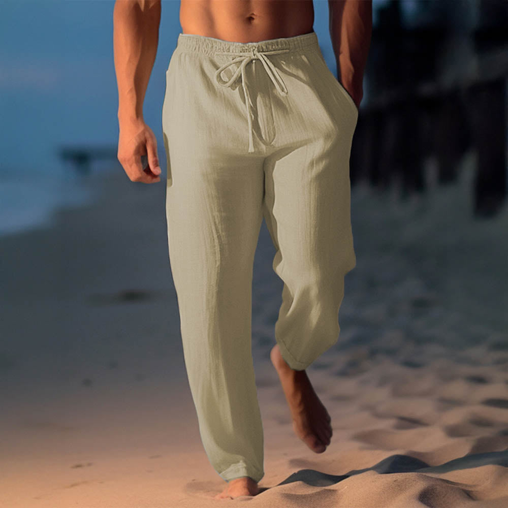🌞 Breathable Linen Beach Pants For Men