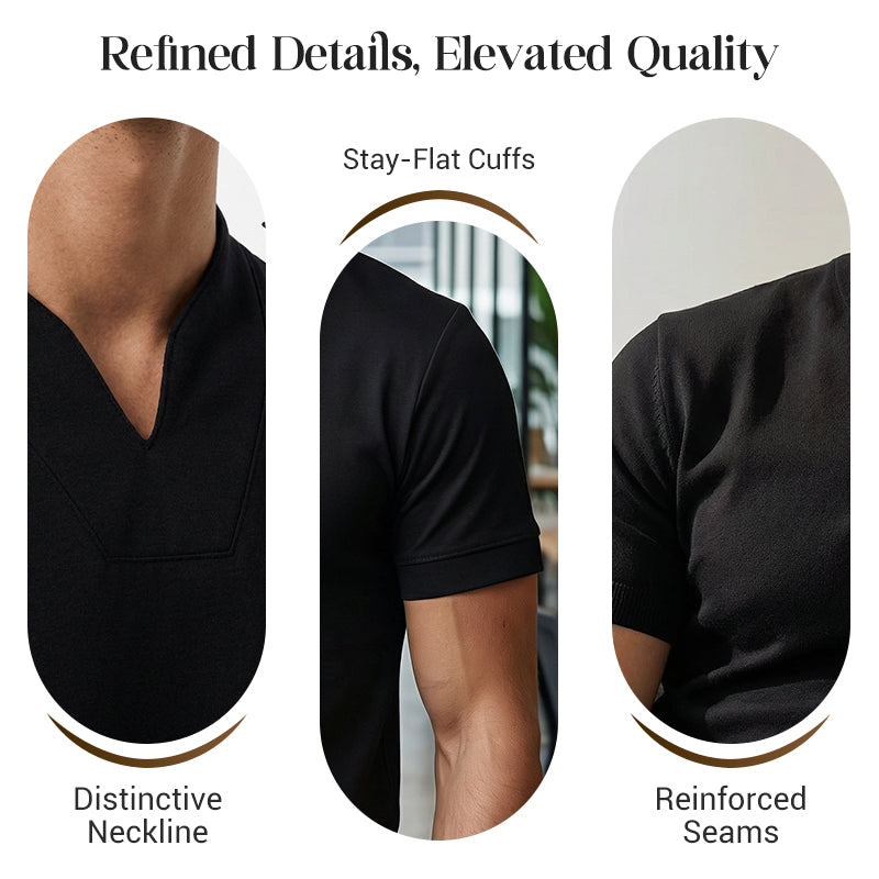 ✨Men Gentlemans Business Short Sleeve Fitness T-shirt