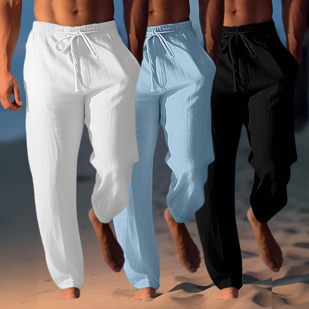 🌞 Breathable Linen Beach Pants For Men