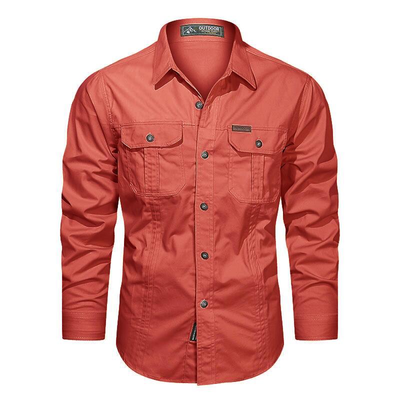 ⏰🔥LIMITED TIME 50% OFF! 👔 Men’s Long Sleeve Cotton Workwear Shirt – Durable, Comfortable & Perfect for Everyday Work ✨💪