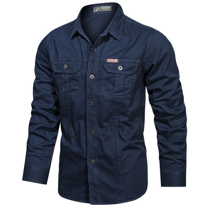 ⏰🔥LIMITED TIME 50% OFF! 👔 Men’s Long Sleeve Cotton Workwear Shirt – Durable, Comfortable & Perfect for Everyday Work ✨💪
