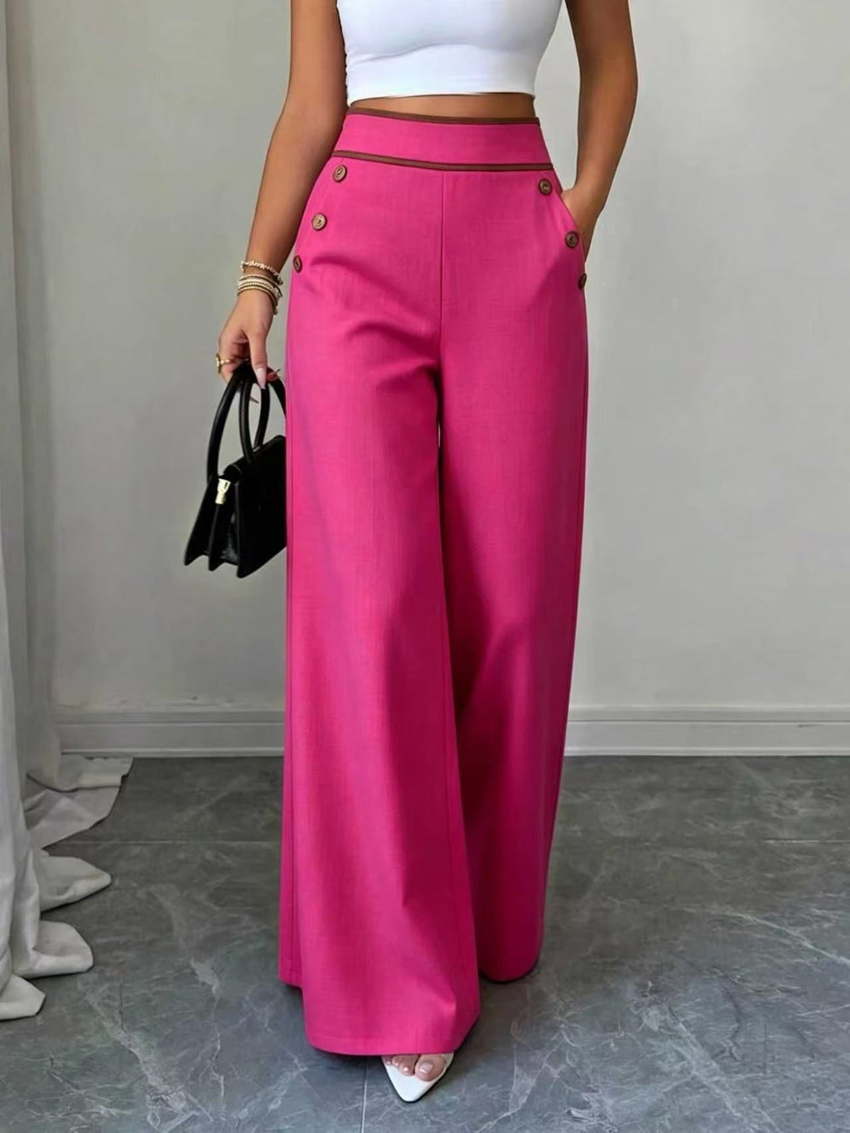 👖🎨 Effortless Elegance Wide-Leg Trousers